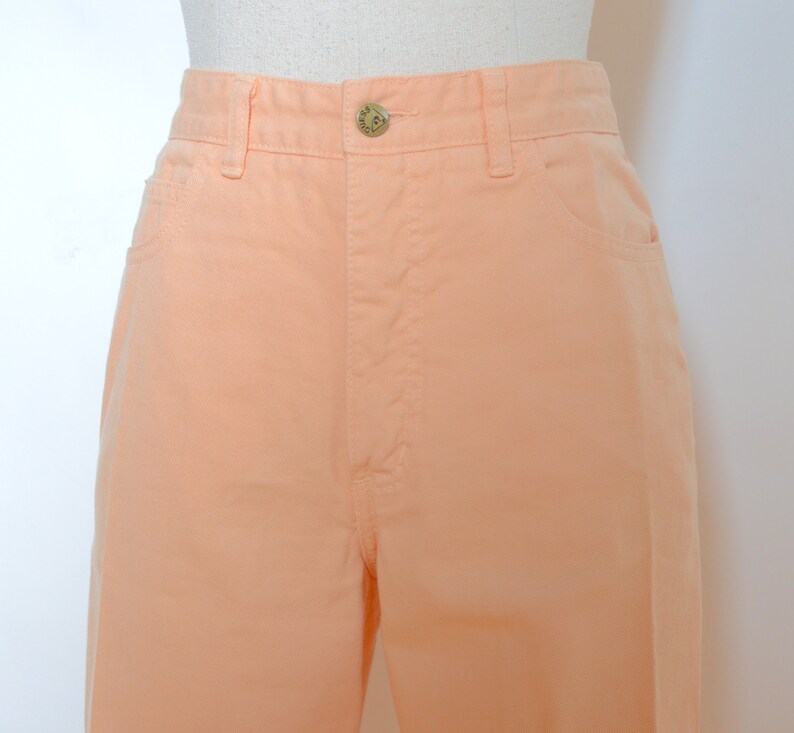RARE Vintage 80's Pastel Peach Guess Jeans Sz 29W image 7