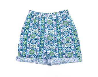 Deadstock 70's Filenes Pastel Foral Print Shorts Sz 8