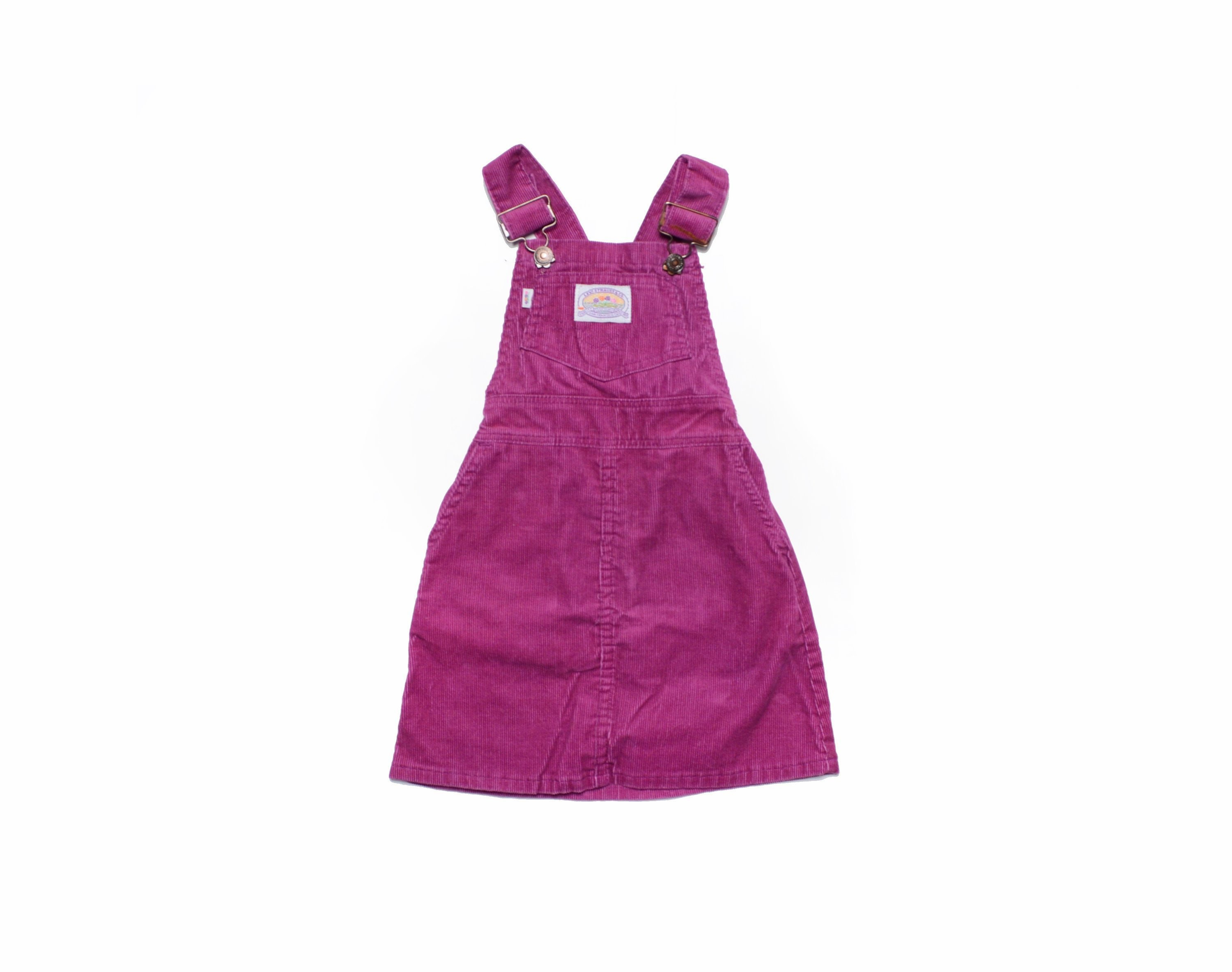 purple corduroy overall dress