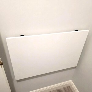 Wall Mounted Folding Desk, Murphy Desk, Space Saving Floating Desk, Fold Down Wall Table, Small Home Office Desk