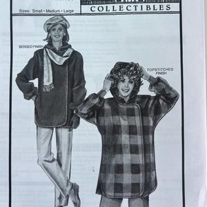 May include: A sewing pattern envelope for an Ann Person Collectibles 1096 Stadium Jacket. The cover features illustrations of two jackets, one with a serged finish and one with a topstitched finish, along with text including 1096 Stadium Jacket.