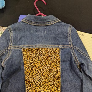Upcycled Denim Jacket - Girls 4T - Hand Applique