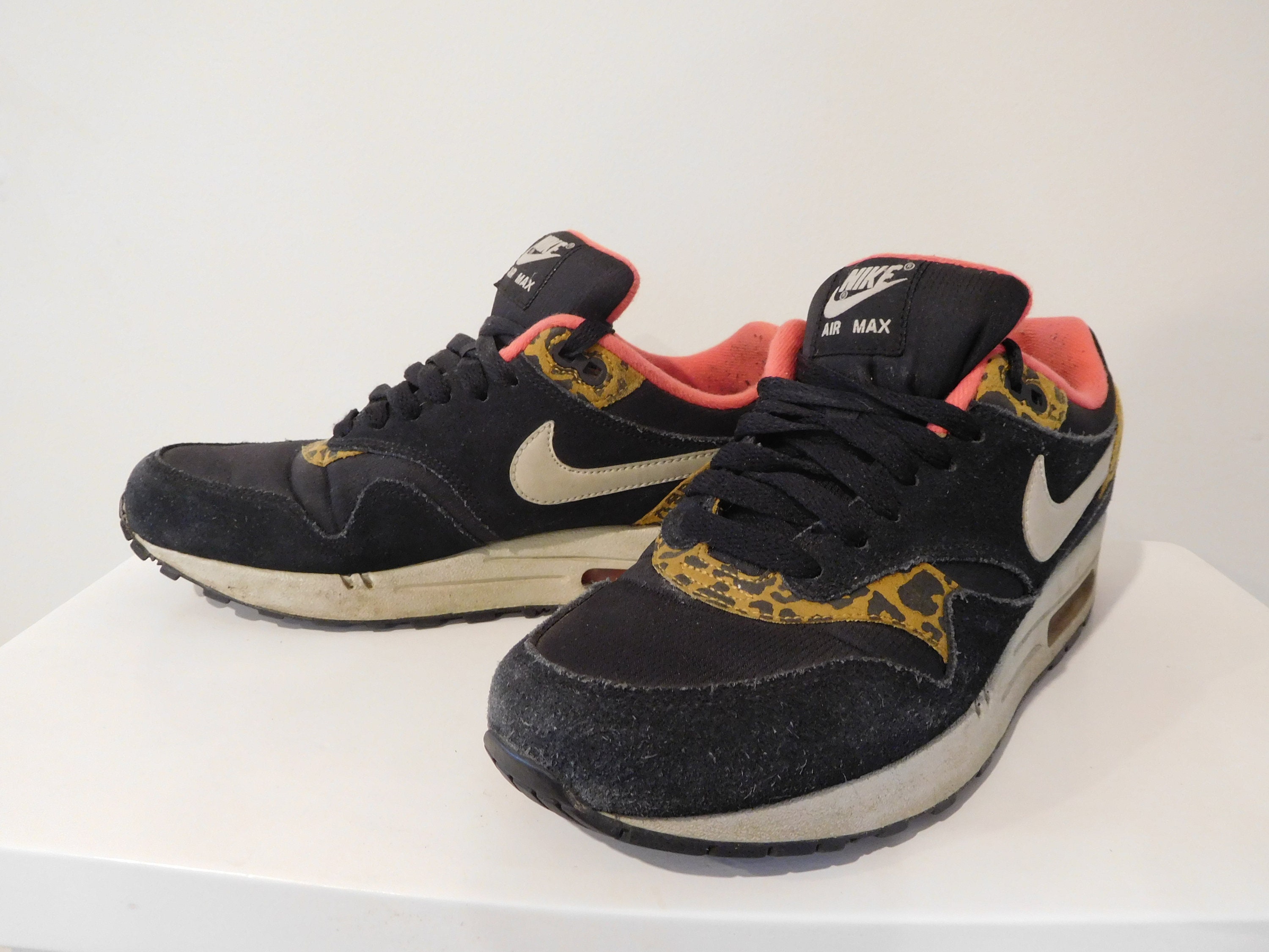 RARE Nike Air Max Pink/Leopard Sneakers // Size 8 AU | Etsy