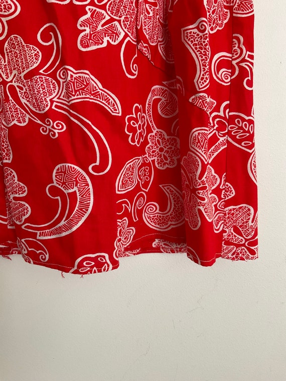 Fab Red Retro Dress / Size 16 - image 4