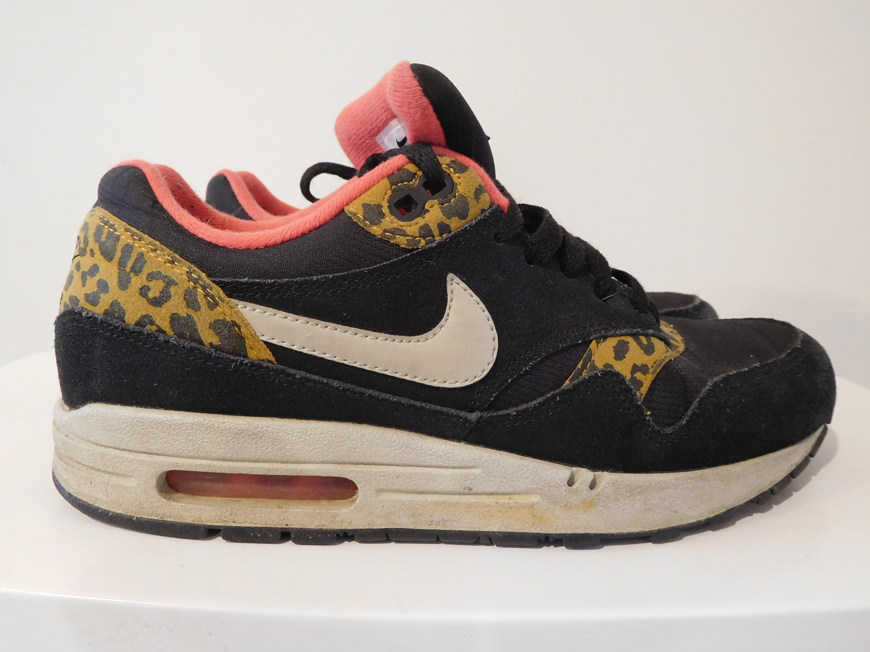 RARE Nike Air Max Pink/Leopard Sneakers // Size 8 AU | Etsy