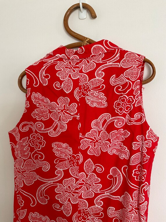 Fab Red Retro Dress / Size 16 - image 5