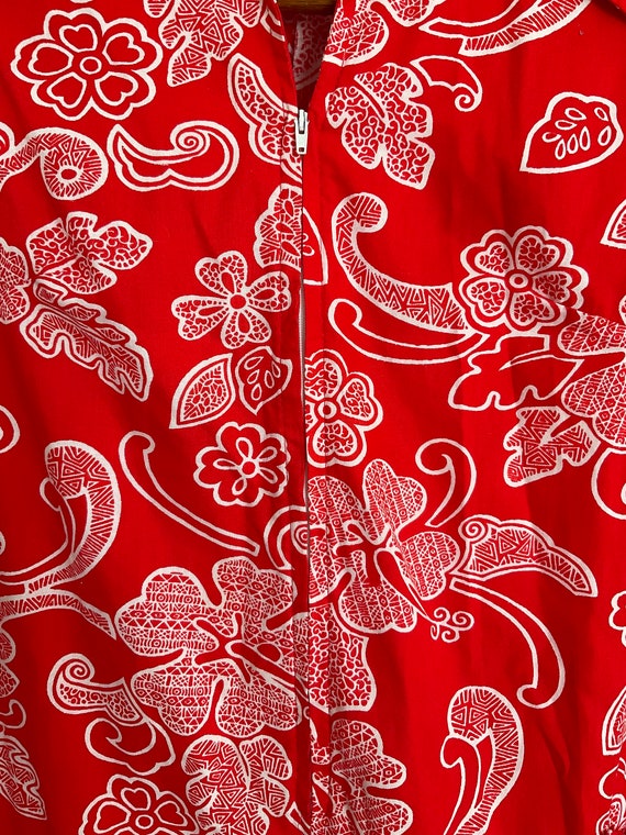 Fab Red Retro Dress / Size 16 - image 3