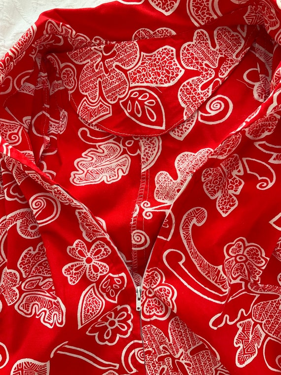 Fab Red Retro Dress / Size 16 - image 9