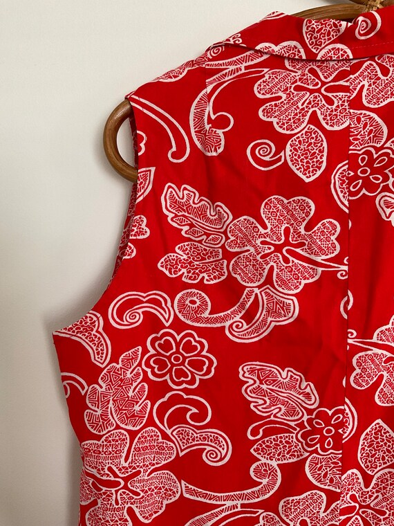 Fab Red Retro Dress / Size 16 - image 7