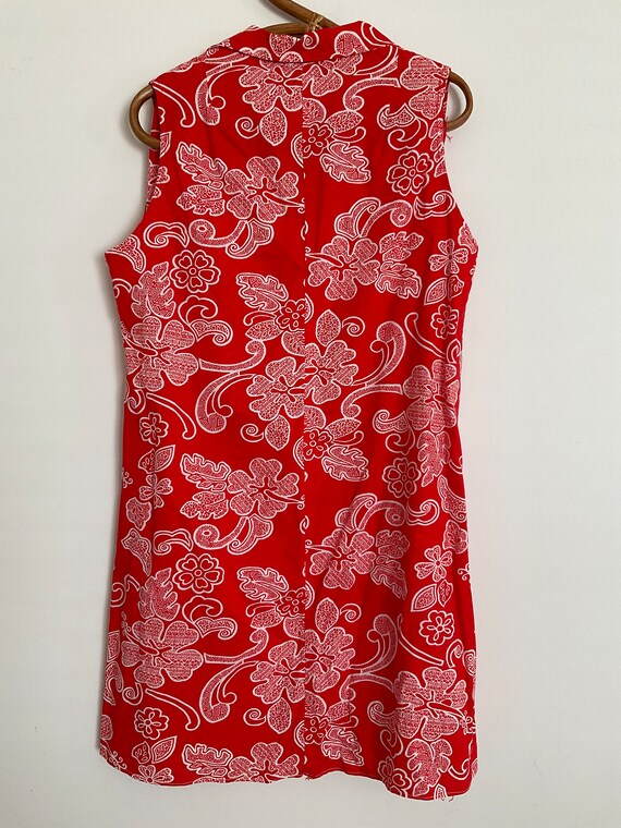 Fab Red Retro Dress / Size 16 - image 6