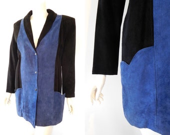 Vintage 80s Suede Jacket // Size 12-14 AU