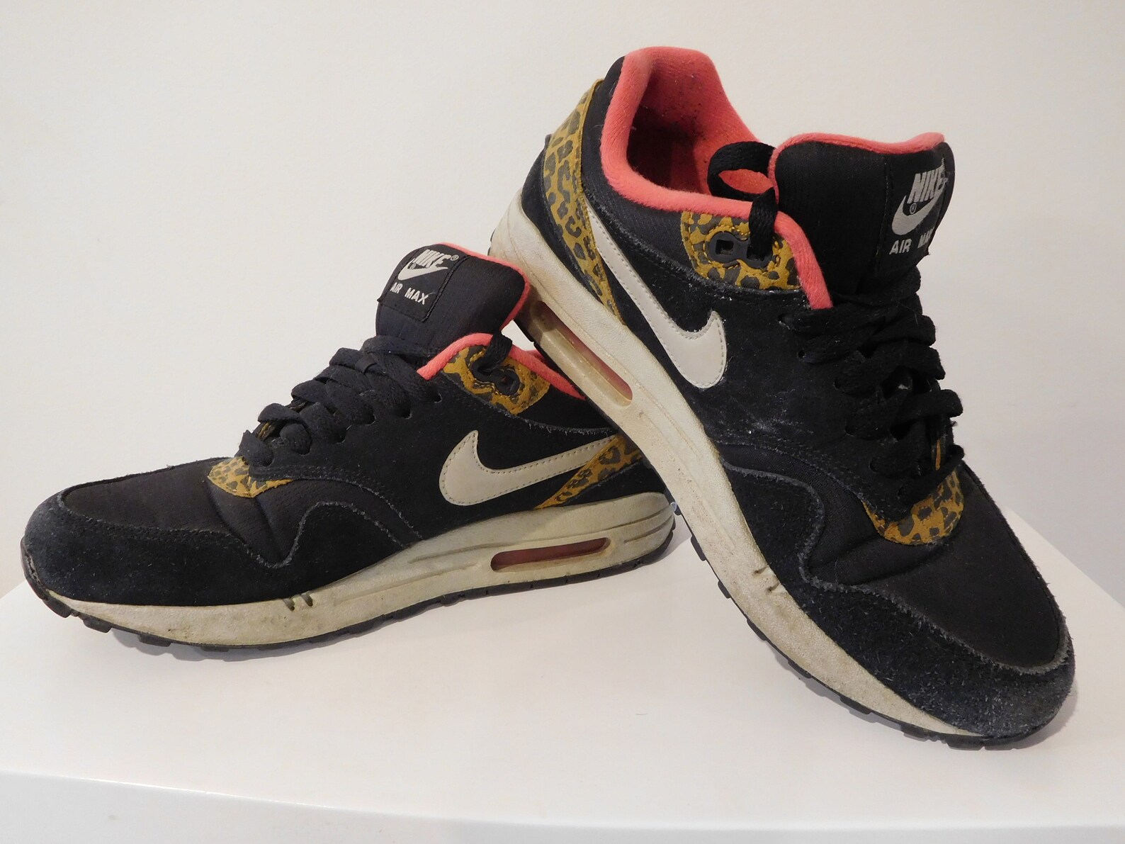 RARE Nike Air Max Pink/Leopard Sneakers // Size 8 AU | Etsy
