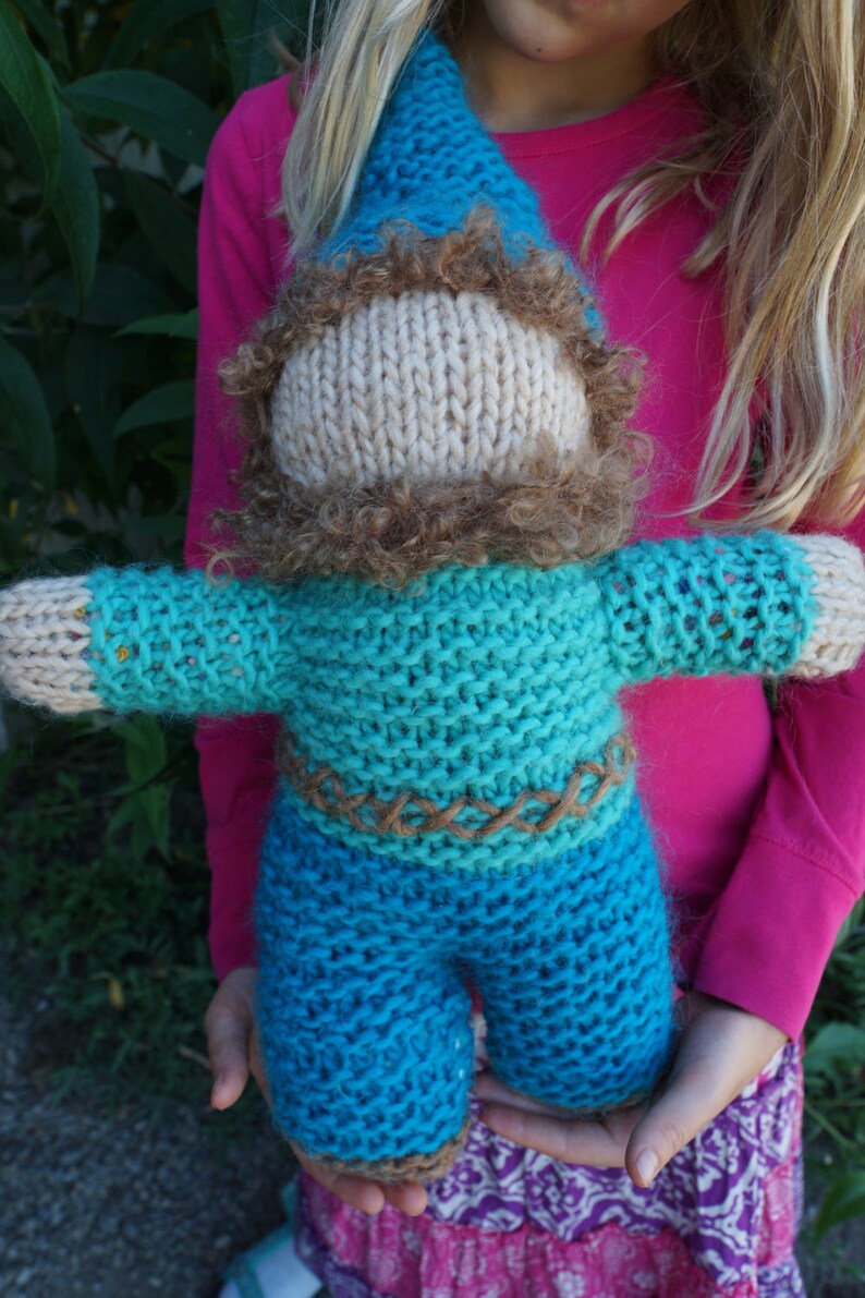 Gnome Knitting Pattern, PDF, Easy to Knit, Waldorf Toy, Project for