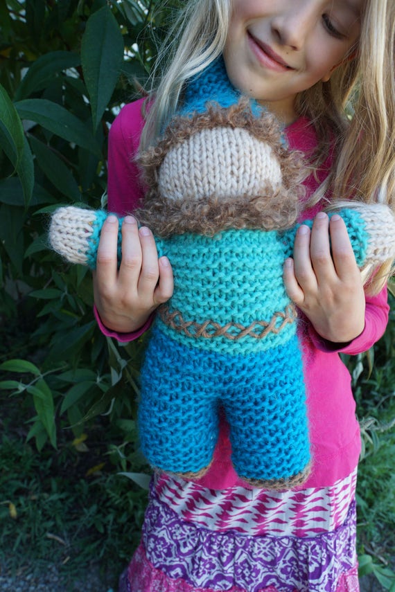 Gnome Knitting Pattern, PDF, Easy to Knit, Waldorf Toy, Project