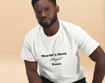 Lustiges Chef-T-Shirt, Geschenk für den weltbesten Manager, Humor am Arbeitsplatz