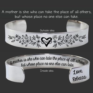 Personalized Mom Gift from Daughter or Son | A Mother Is Bracelet