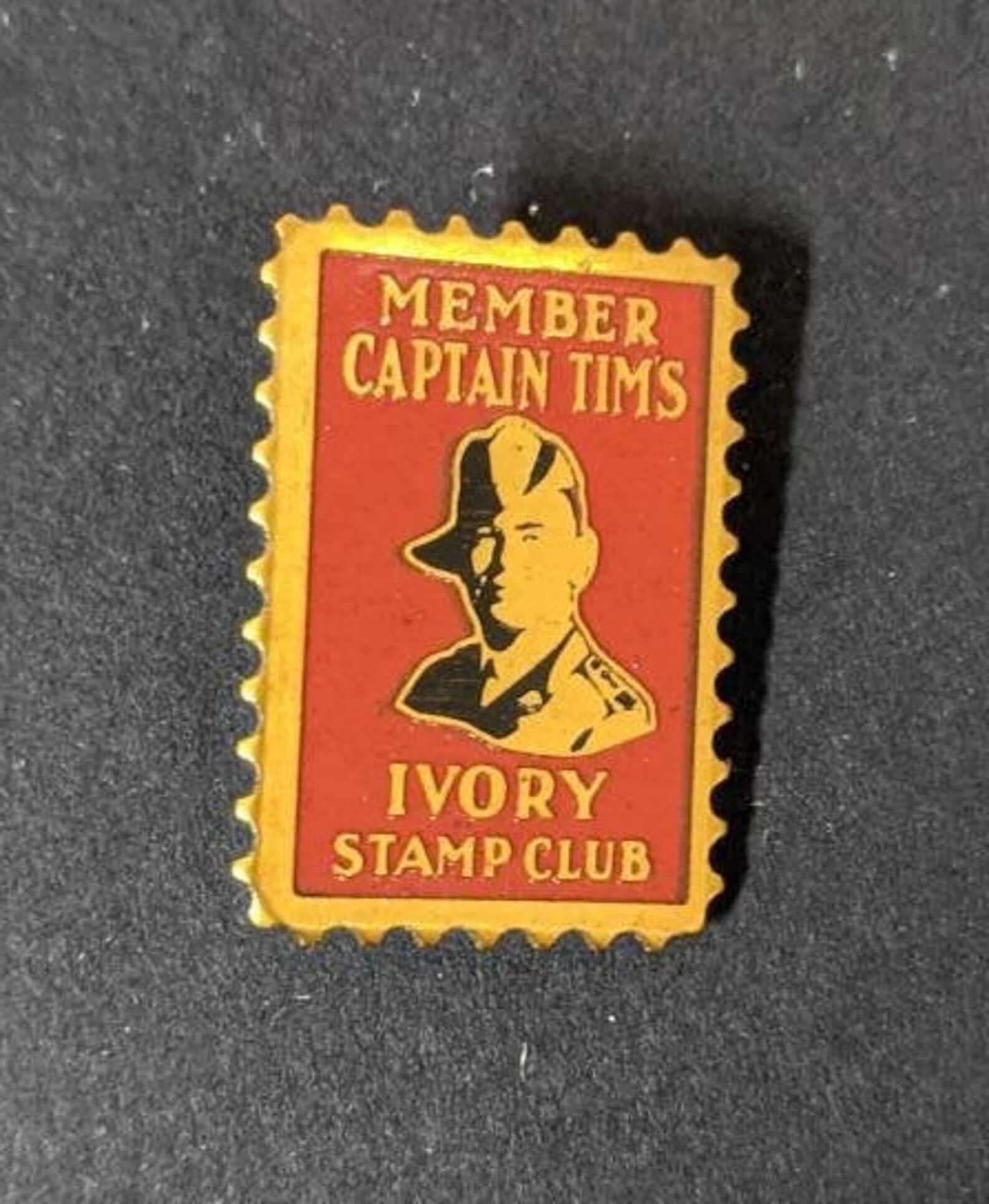 Member Captain Tim's Ivory Stamp Club Postage stamp shape Etsy