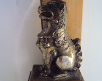 Brass Foo Dog Incense Burner, made in Japan