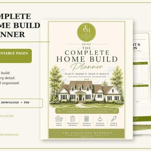 Home Build Planner | 71-Page New Construction Organizer | Digital PDF