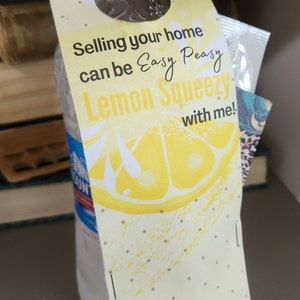 Lemonade Realtor Pop By Tag: Summer Referral Marketing (Digital Template)