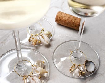 Adorno para copa de vino, estilo costero