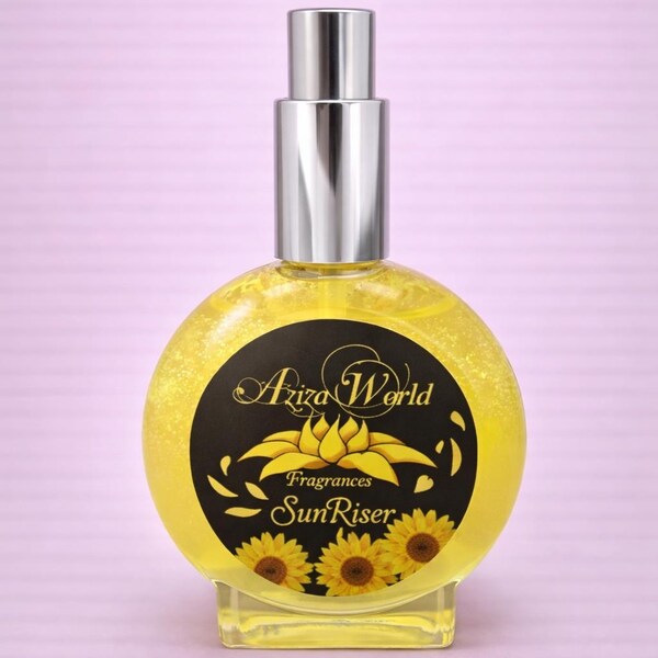 SunRiser Perfume, Chypre Floral with Sunflower, Musk, Honeysuckle, Handmade Ladies Perfume