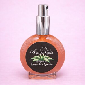 Emerald's Garden Perfume, Chypre Fruit, with Patchouli, Raspberry, Violet, Handmade Ladies Perfume, sweet perfume, berry perfume, parfum