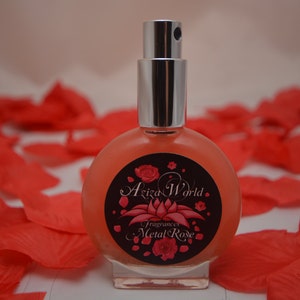 Metal Rose Perfume, Oriental Floral with Essential Rose, Sandalwood, Orange Blossom, Handmade Ladies Perfume, rose perfume, rose fragrance