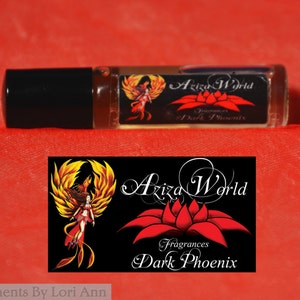 Dark Phoenix Roll On Perfume Oil, Oriental Spice with Frankincense, Myrrh, Orchid, Handmade Ladies Perfume, oriental perfume, michigan made