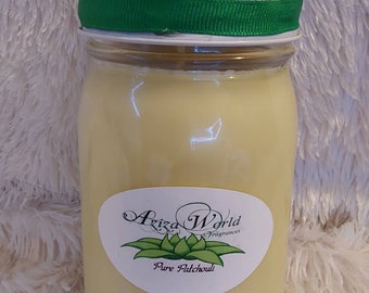 Large Pure Patchouli All Natural Soy Wax Candle, patchouli candle, resin candle, patchouli scent, holiday candle, christmas candle,