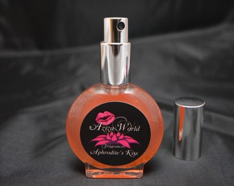 Aphrodite's Kiss Perfume, Chypre Floral with Sandalwood, Orchid, Kiwi, Handmade Ladies Perfume