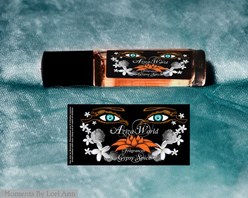 Gypsy Spice Roll On Perfume Oil, Oriental Floral with Rose, Patchouli, Orange Blossom, Handmade Ladies Perfume, rose perfume, michigan gifts image 1