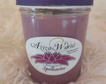 SpellCaster Designer Perfume Candle, all natural soy wax 8 ounce, perfume candle, spellcaster, spell candle, cherry blossom candle,