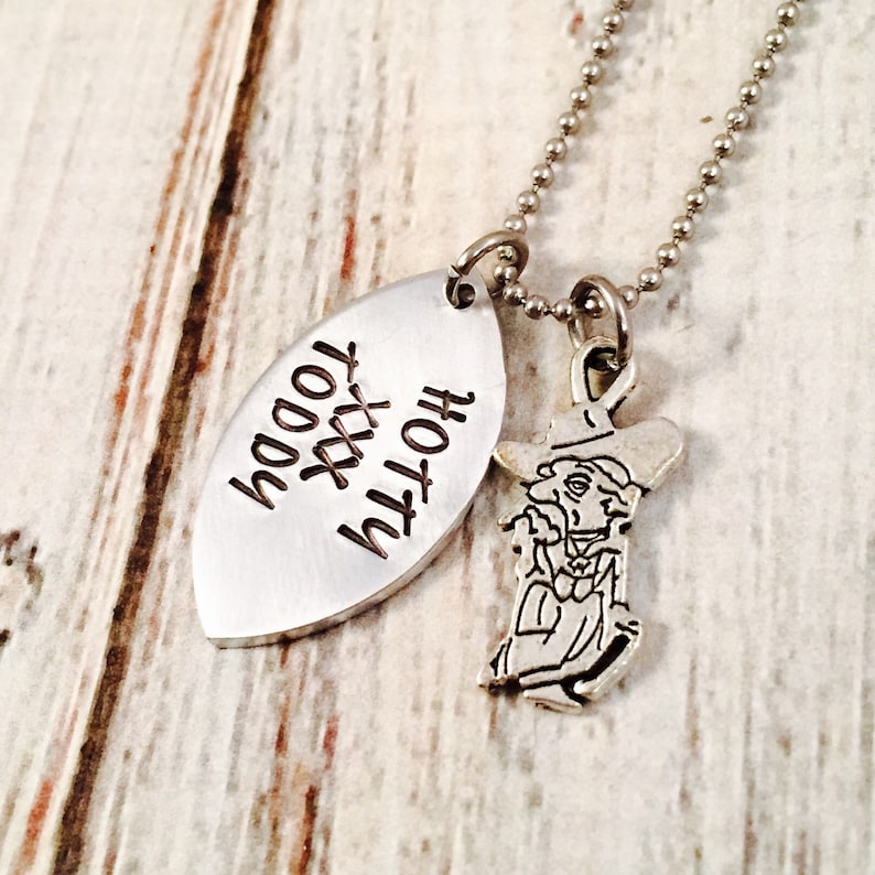 Graduation Gift Game Day Jewelry Colonel Reb College Football Hand Stamped Necklace Mississippi football necklace Football Jewelry
