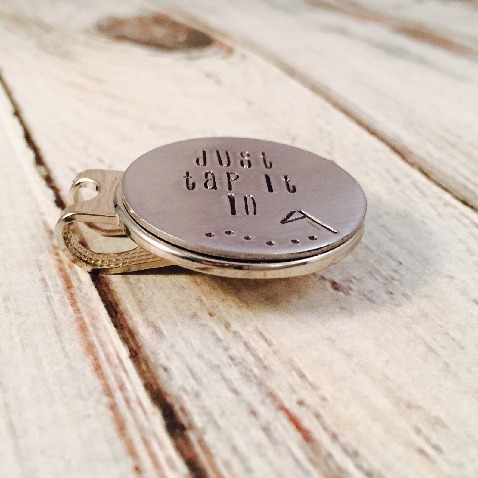 Golf Ball Marker and Hat Clip Just Tap It In Etsy