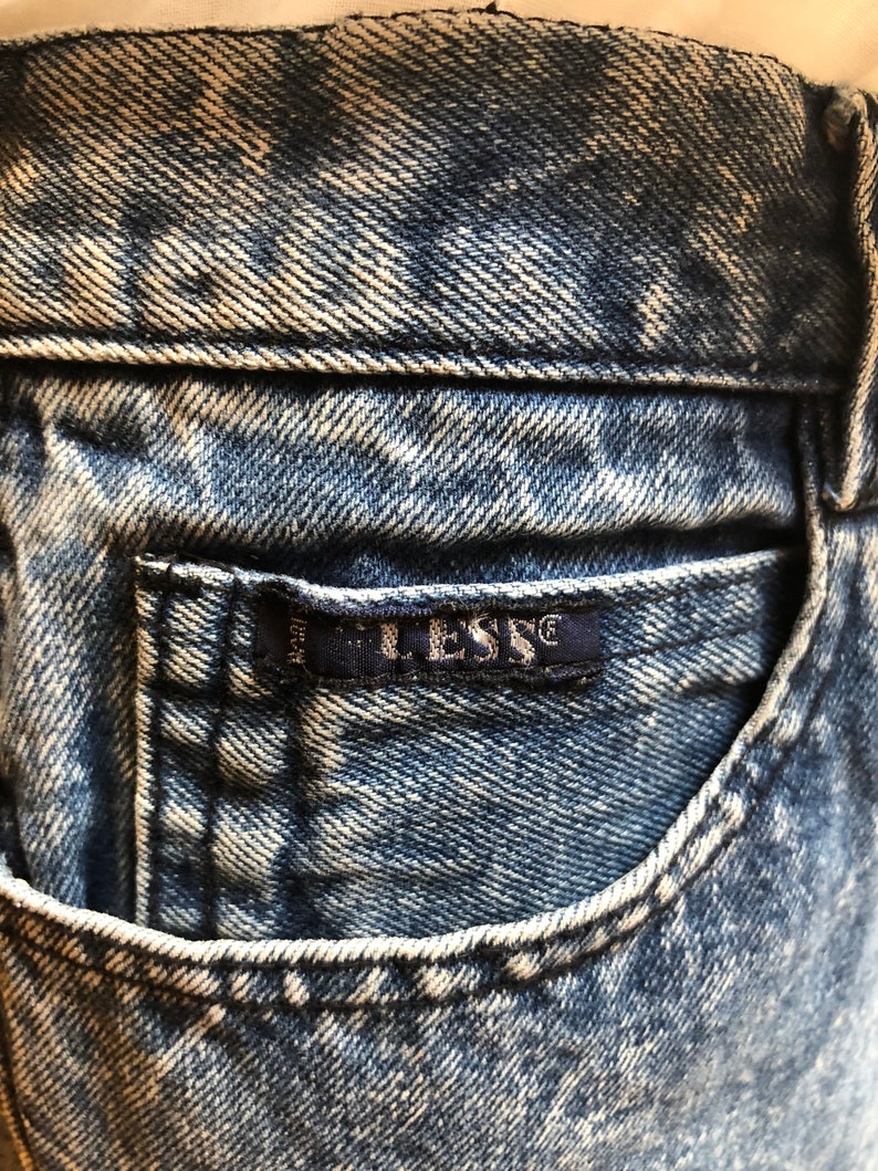 Vintage 1980/'s Guess Stonewash Denim Jeans Size Medium 10 Women/'s