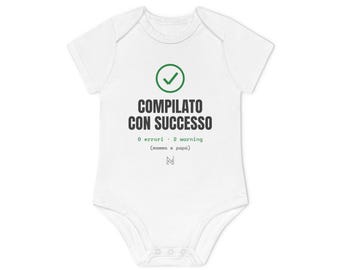 Successfully Completed Bodysuit | Italian Baby Code Check Mark