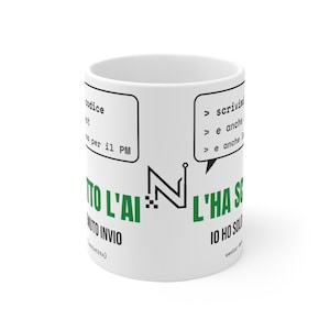 L'ha scritto l'AI Mug | Italian programming humor, developer code