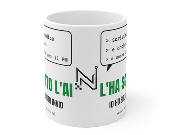 AI Mug wrote it | Italian programming humor, developer code