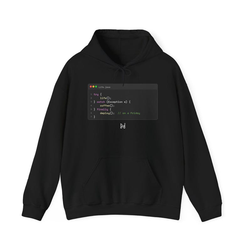 JavaScript Code Snippet Hoodie | Programmer Humor Hoodie | Coding Sweatshirt immagine 1
