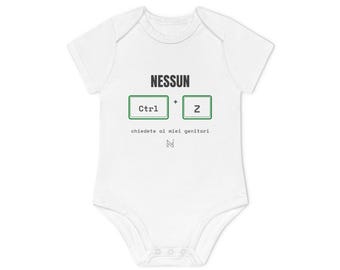 Babyrompertje zonder Ctrl Z | Rompertje voor baby's met toetsenbordprint