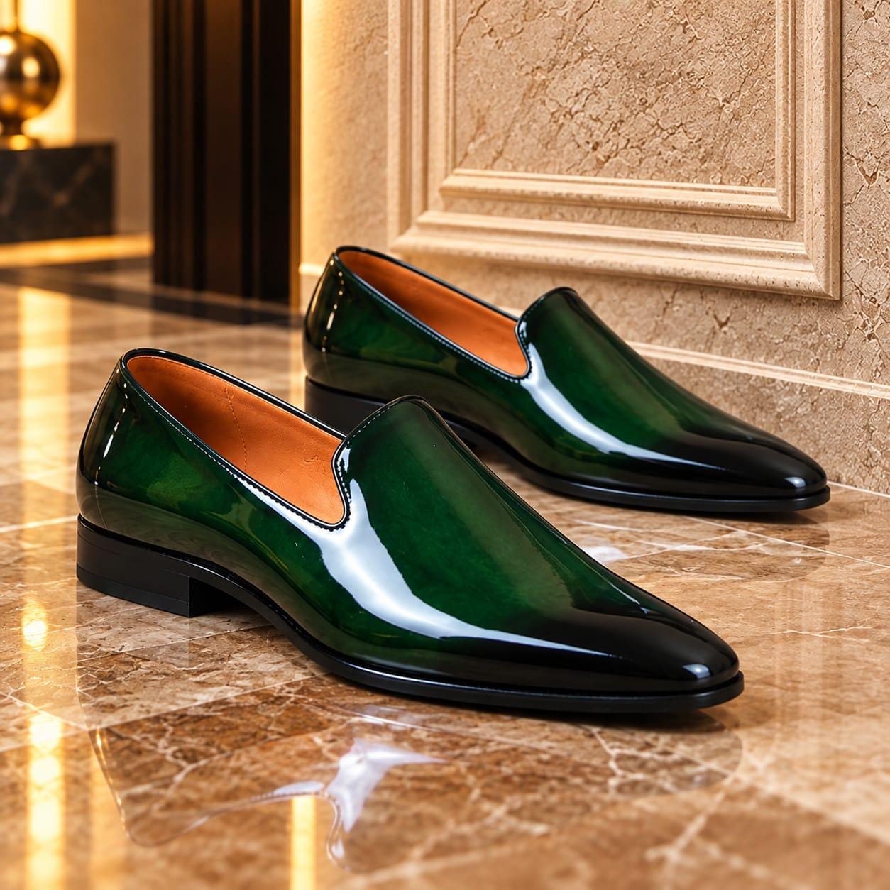 emerald green dress shoes mens Men dark green dress shoes