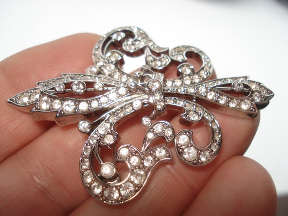 Kenneth Jay Lane, KJL, Fleur de Lis Pin - image 10