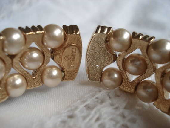 Swarovski Pearl  Earrings and Carolee Pearl Rhine… - image 4