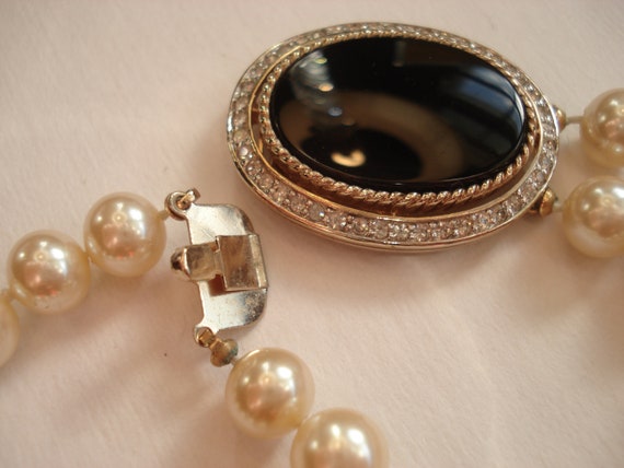 Panetta Opera Length Pearl Double Strand Necklace… - image 4