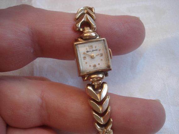 Vtg Marc‎ Nicolet Le Marc 100 Art Deco Swiss 17 Jewels Ladies Working Watch Marc Nicolet Wristwatches for sale | eBay main image 4