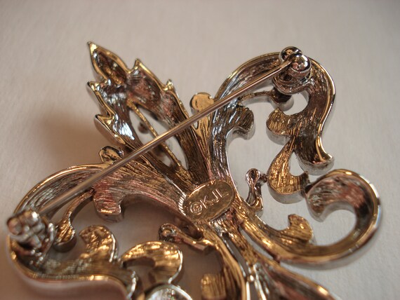 Kenneth Jay Lane, KJL, Fleur de Lis Pin - image 7