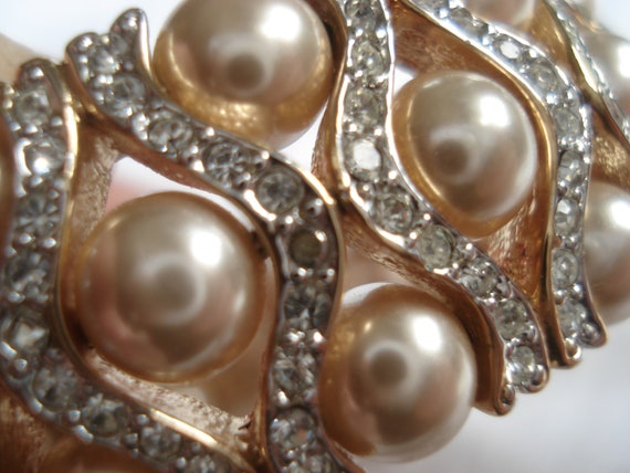 Swarovski Pearl  Earrings and Carolee Pearl Rhine… - image 5