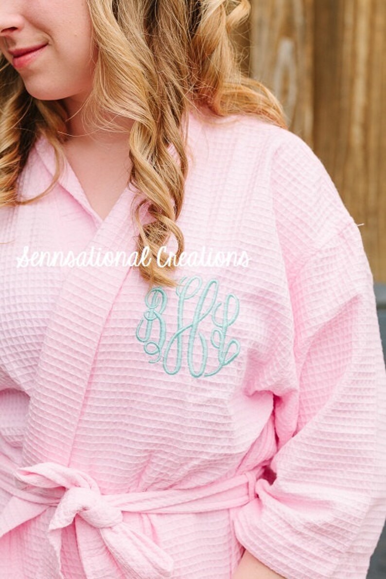 bath robe with initials