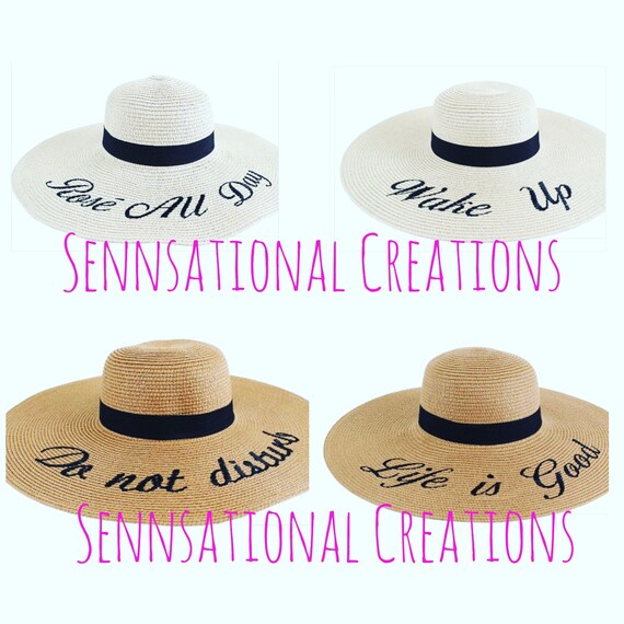 rose all day floppy hat